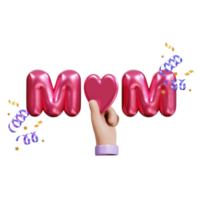 madres día 3d icono png
