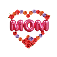 Mütter Tag 3d Symbol png