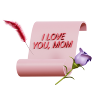 Mothers Day 3D Icon png