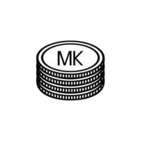 Malawi Currency Symbol, Malawian Kwacha Icon, MWK Sign. Vector Illustration