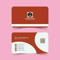 Simple business card template design vector