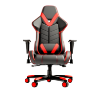 gaming chair on transparent background,front view, png