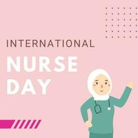 A poster for international nurse day vector