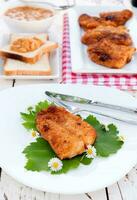 Fried fish fillet photo