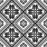 Geometric ethnic oriental traditional art pattern.black and white tone.Figure tribal embroidery style.Design for ethnic background,wallpaper,clothing,wrapping,fabric,element,sarong,vector illustration vector