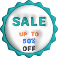 Sale banner design,Shopping deal offer discount,Sale up to 50 percentage off.3d illustration png