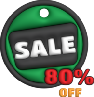 Sale banner template design,sale special offer up to 80 percent off.3d illustration png