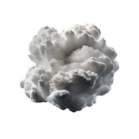 The image consists of fluffy white clouds floating on a transparent background, creating a serene and calming effect. png