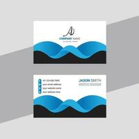 Corporate business card and creative modern styles business card design template vector