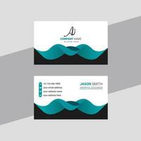 Corporate business card and creative modern styles business card design template vector