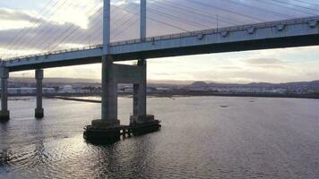 Bridge in Scotland Crossing From North Kessock to Inverness video