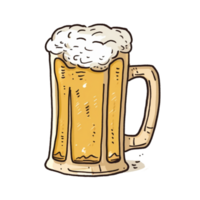 Beer mug illustration, Alcoholic beverage, Beer pic, Beer art doodle design png