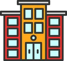 Townhouse Vector Icon Design