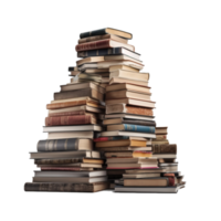 Book stack, Set of books in png