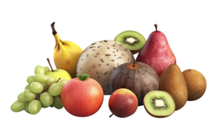 fruta dentro cesta, todos frutas dentro png