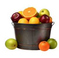 fruta dentro cesta, todos frutas dentro png