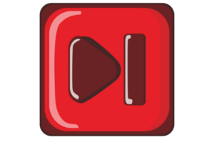 Music and Video Player button - Next Button png