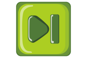 Music and Video Player button - Next Button png