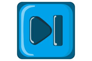 Music and Video Player button - Next Button png