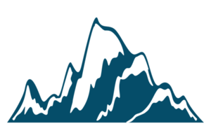 Mountain Line Art With Transparent Background png