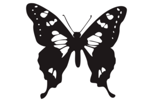 schwarz Schmetterling auf transparent Hintergrund png