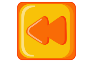 Music and Video Player button - Rewind Button png