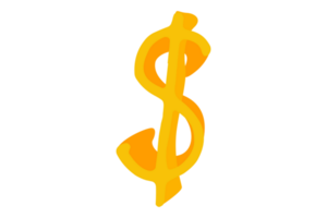 oro dólar icono transparente antecedentes png