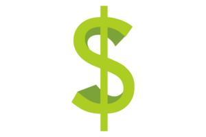 Green Dollar Icon Transparent Background png