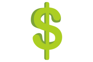 Green Dollar Icon Transparent Background png