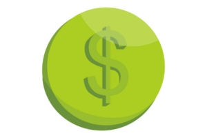 Green Dollar Icon Transparent Background png