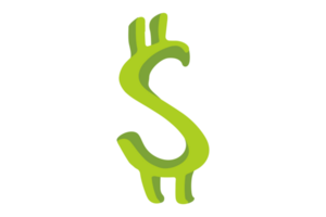 Green Dollar Icon Transparent Background png