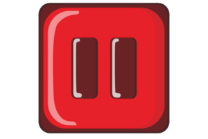 Music and Video Player button - Pause Button png