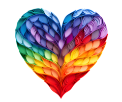 Regenbogen Liebe mit Textur erstellt mit generativ ai Technologie png