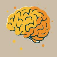 human brain nervous system logo vector