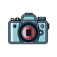 digital camera colorful icon vector