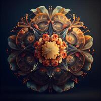 3d illustration of abstract fractal for creative design, art and entertainment, Image photo