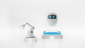 AI and robot arm photo