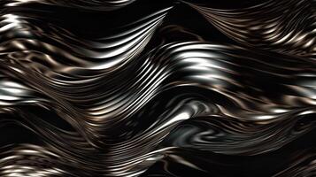 Seamless Tile of Metalic Wavy Abstract Background - . With the option to seamlessly tile on all sides to your desired size. photo