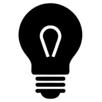 black and white lamp bulb object silhouette vector