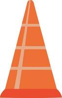 orange traffic cone object vector