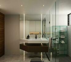 Contemporary and Chic The Latest Washroom Interior Design Ideas photo