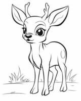 Cute Baby Fawn vector