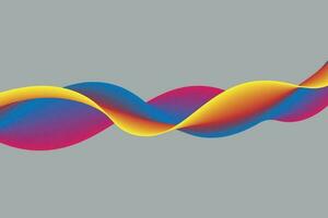 colorful gradient wave line. fluid abstract background. suitable for landing page and computer desktop wallpaper vector