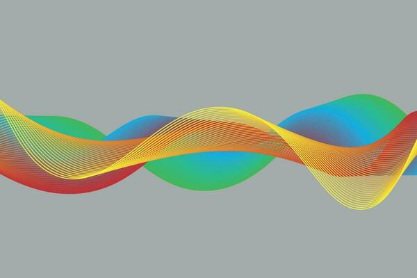 colorful gradient wave line. fluid abstract background. suitable for landing page and computer desktop wallpaper