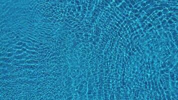 Topview from a drone over the surface of the pool video