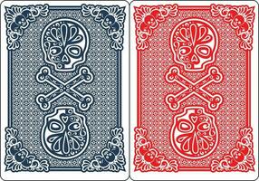 backdrop of Playing Card, with skull vector