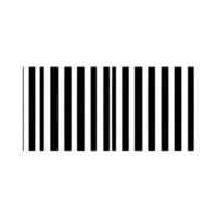 black and white barcode for logo vector