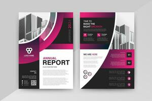 Business abstract vector template for Flyer, Brochure, AnnualReport, Magazine, Poster, Corporate Presentation, Portfolio, Market, infographic With Purple and Black color size A4, Front and back.