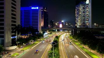 JPO Pinisi - Bridge crossing people Pinisi ship-shaped in Jakarta. Jakarta, Indonesia, May 6, 2022 photo