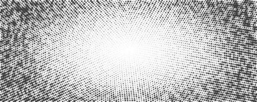 Dotted background. Abstract halftone concentric pattern. Gradient mosaic radial texture. Vector